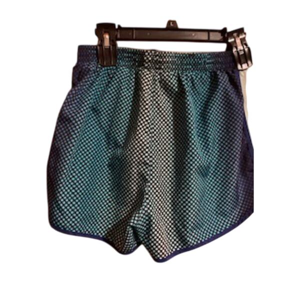 Pink by Victoria Secret Size Small Polka Dot Green/Blue Track Shorts - Picture 2 of 6